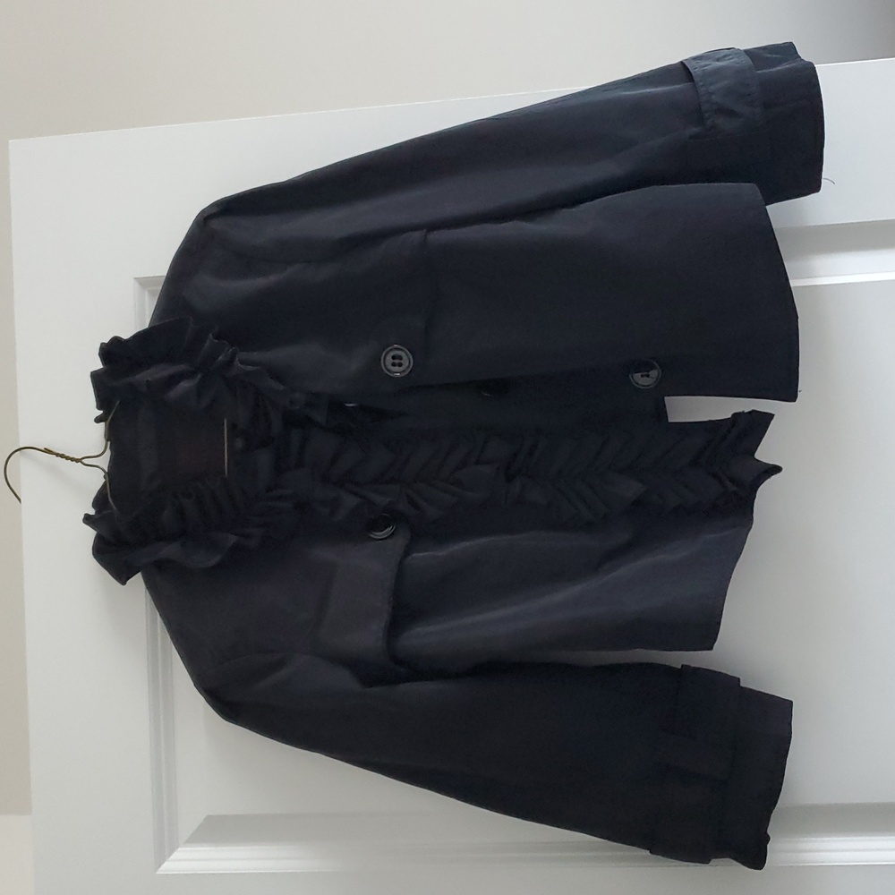 The Limited Black Ruffled Blazer